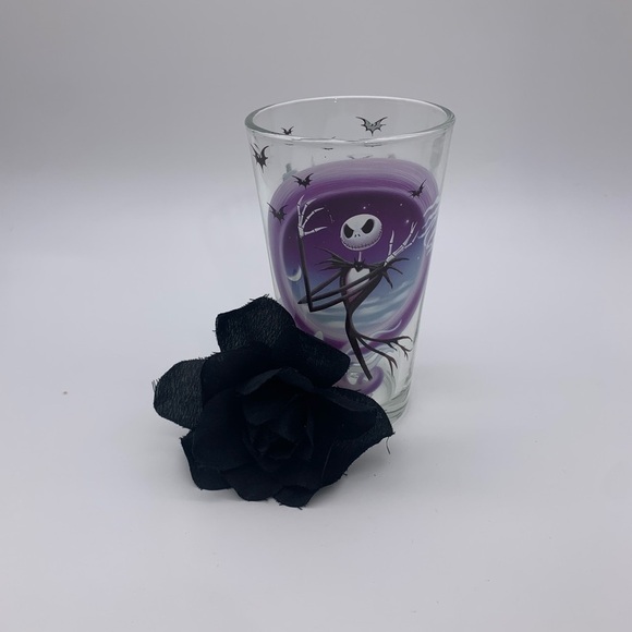Nightmare Before Christmas JACK SKELLINGTON 2018 Retired 16 Oz Drinking Glass - Picture 1 of 8
